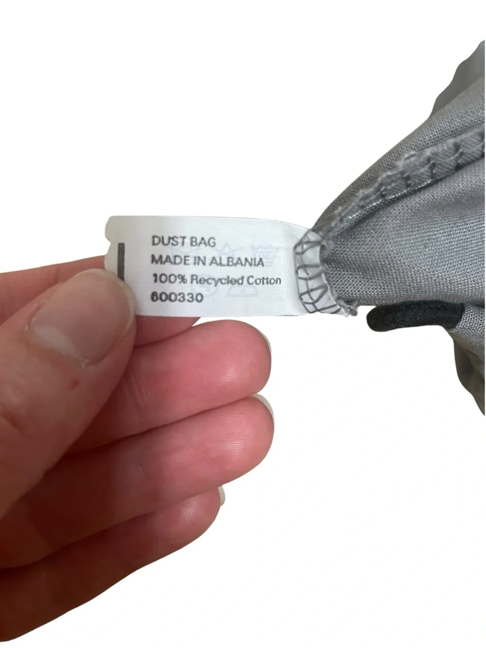 Balenciaga Authentic Gray Recycled Cotton Shoes Dust Bag Pouch 12